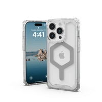 UAG Plyo Magnetinis dėklas telefonui iPhone 15 Pro - permatomas ir sidabrinis