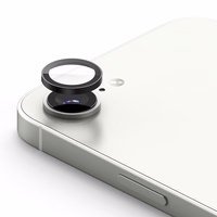 Ringke Camera Frame apsauginis stiklas 2 vnt. iPhone 16e - juoda