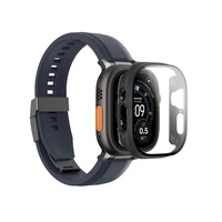 AmazingThing Radix grūdintas stiklas su dėklu Apple Watch UItra 3 49mm - Juodas