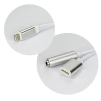 Adapteris AUX 2in1 Lightning (vyriškas) į Lightning (moteriškas) / Jack 3,5 mm (moteriškas) sidabrinis