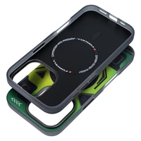 Dėklas telefonui FORCELL F-PROTECT su dviejų sluoksnių 4D technologija, militarinio kritimo testo suderinamas su MagSafe skirtas IPHONE 16 PRO žalias