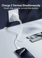 Įkroviklis Joyroom JR-TCF21 20W USB-C/USB-A baltas