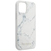 Guess Marmurinis dėklas telefonui iPhone 12 mini 5.4" - baltas