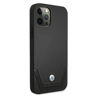 BMW Odinis perforuotas dėklas iPhone 12 / iPhone 12 Pro - juodas