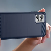 Carbon dėklas telefonui Realme C35 lankstus silikoninis anglies dėklas juodas