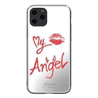 Kingxbar Angel veidrodinis dėklas su originaliais Swarovski kristalais iPhone 11 Pro Max, permatomas