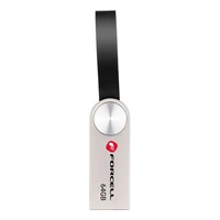 FORCELL F-DATA USB atmintukas Metal 64GB USB3.2 Gen 1 (USB A) sidabrinis