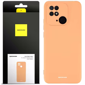 Spacecase silikoninis dėklas Redmi 10C/Poco C40 oranžinis