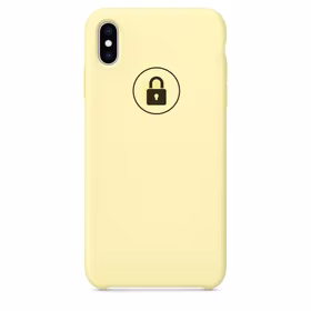 Dėklas "Silicone Case" skirtas iPhone Xs Max / Yellow Mellow / su įpakavimu
