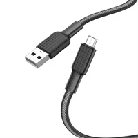 Kabelis USB-A į Micro USB Hoco 2,4A 1 m X69 - juodas/baltas