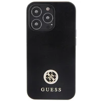 Guess Strass Metal Logo dėklas telefonui iPhone 13 Pro 6.1" - juoda