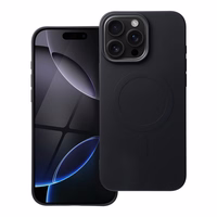 Dėklas Silicone Mag Cover (big hole) (MagSafe) skirtas iPhone 16 Pro Max juodas