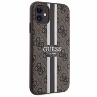 Guess GUHMN61P4RPSW iPhone 11 / Xr rudas/rudas kietas dėklas 4G Printed Stripes MagSafe