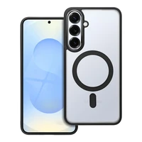 MATTE MAG COVER dėklas telefonui, suderinamas su MagSafe, skirtas SAMSUNG S25 PLUS, juodas