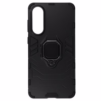 Žiedinis šarvuotas dėklas Samsung Galaxy S25 Edge juodas