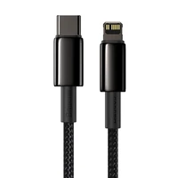 Baseus kabelis Tungsten PD USB-C - Lightning 2,0 m juodas 20W