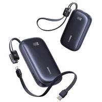 Baseus EnerFill FC21 Qpow 3 Ultra 20000mAh 45W išorinė baterija su skaitmeniniu ekranu ir kabeliu - Juoda