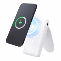 Išorinė baterija suderinama su MagSafe Forcell F-Energy MagStand F10K2 QC3.0 PD 5A 20W 10000 mAh balta