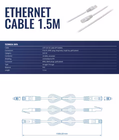 Tinklo laidas Ethernet 1.5m Teltonika