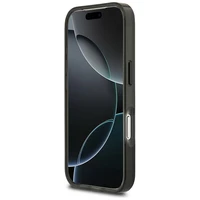 BMW M IML metaliniai mygtukai trispalvės linijos magnetinis dėklas telefonui iPhone 17 Pro Max - juodas