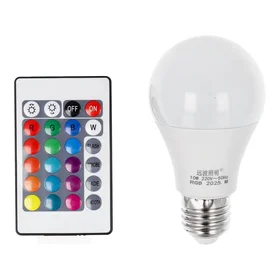 Light bulb LED RGB 10W E27 A60 multicolor