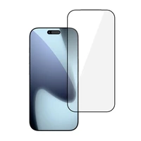 Tel Protect Pilno Klijavimo 6D Grūdintas Stiklas IPHONE 17 PRO MAX Juodas - 10 RINKINYS