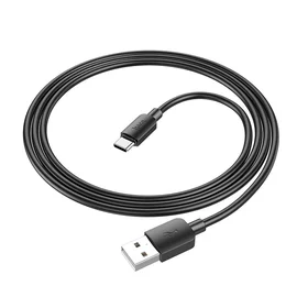Kabelis USB A į USB C Hoco PD 2,4A 27W 1 m X96 juodas