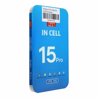 LCD ekranas iPhone 15 Pro su skaitmeniniu keitikliu juodas (ZY-LTPS) IC perkeliamas