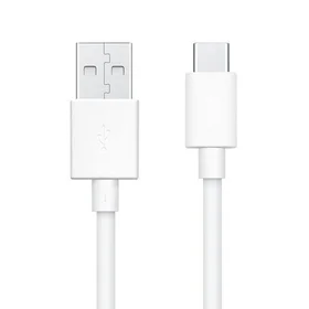OPPO originalus kabelis USB A į Type C 3A DL143 1 m baltas bulk