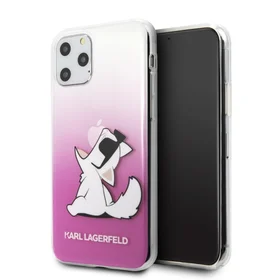 Karl Lagerfeld Choupette Fun dėklas telefonui iPhone 11 Pro - rožinis