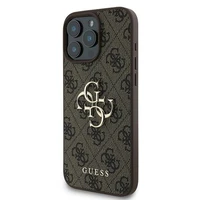 Guess 4G Big Logo dėklas telefonui iPhone 16 Pro - rudos spalvos