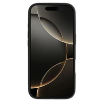 Iphone 17 - plonas silikoninis magnetinis dėklas telefonui - juodas