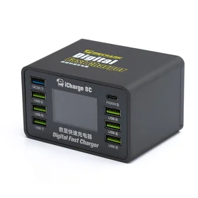 MECHANIC iCharge 8C 8-Port DC maitinimo šaltinis PD QC3.0