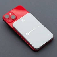 Išorinė baterija saderinta su MagSafe Forcell F-Energy SuperSlim F5K8 QC4.0 PD3.0 15W 5000 mAh balta