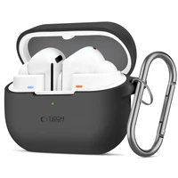 Tech-Protect silikoninis kablio dėklas Samsung Galaxy Buds 3 / 3 Pro - juodas