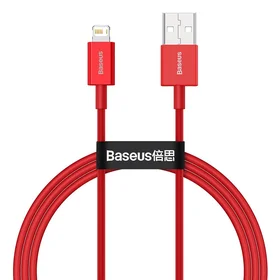Baseus kabelis Superior USB - Lightning 1,0 m 2,4A raudonas