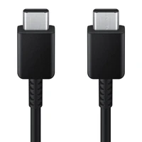 Samsung EP-DX310JBE USB-C - USB-C 3A 1.8m kabelis (didmeninė – pakaitinė pakuotė) – juodas