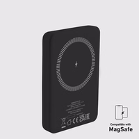 SBS TEBB5000MAG1CK Belaidė išorinė baterija 5000 mAh USB-C, suderinama su MagSafe - juoda