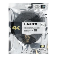 HDMI į HDMI 4K 60Hz didelio greičio kabelis su Ethernet ver. 2.0 BLISTER 5 m juodas