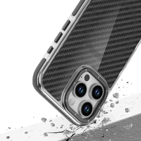 FIBER dėklas telefonui suderinamas su magnetine funkcija IPHONE 17 PRO juoda