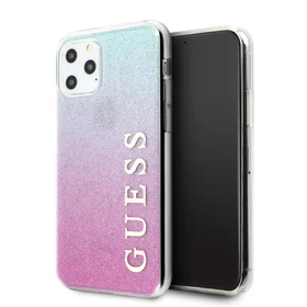 Guess GUHCN58PCUGLPBL iPhone 11 Pro - rožinis / mėlynas gradient Glitter