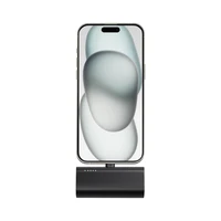 Išorinė baterija Blue Star 5000 mAh su įmontuotu jungtimi Lightning 2,1A W0556P juoda