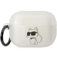 Karl Lagerfeld KLAP2HNCHTCT AirPods Pro 2 dėklas permatomas Ikonik Choupette