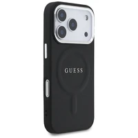 Guess Classic Logo Magnetinis dėklas telefonui iPhone 17 Pro - juodas