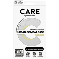 CARE by PanzerGlass Flagship Urban Combat Chardonnay QI dėklas Samsung Galaxy S25 Ultra - skaidrus
