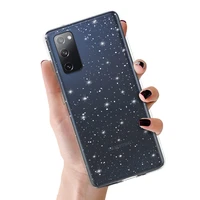 Crystal Glitter dėklas telefonui Samsung Galaxy S20 FE/Lite sidabrinis