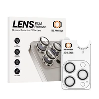 Apsauginis stiklas Tel Protect 3D Lens ant kameros Iphone 13 Pro/13 Pro Max skaidrus (3 lęšiai)
