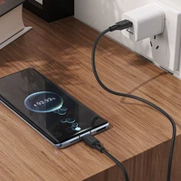 Kabelis USB-C į USB-C Hoco 3A 60W 1 m X90 juodas