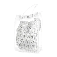 Megztas krepšys telefonui dizainas 1 baltas