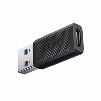 Acefast J2 USB-C 3.0 (moteriškas) į USB-A 3.0 (vyriškas) 5Gb/s adapteris - juodas
